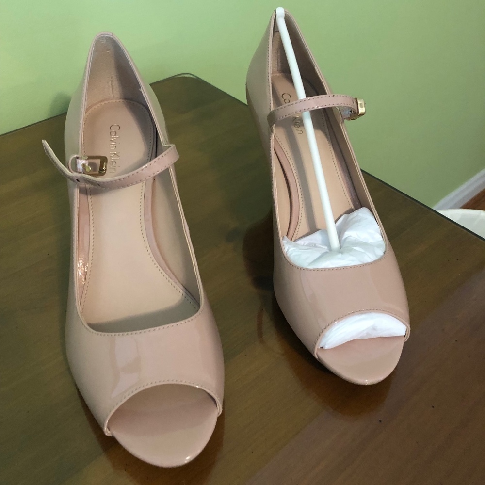 Calvin Klein Leila Heels - Peep Toe Mary Janes